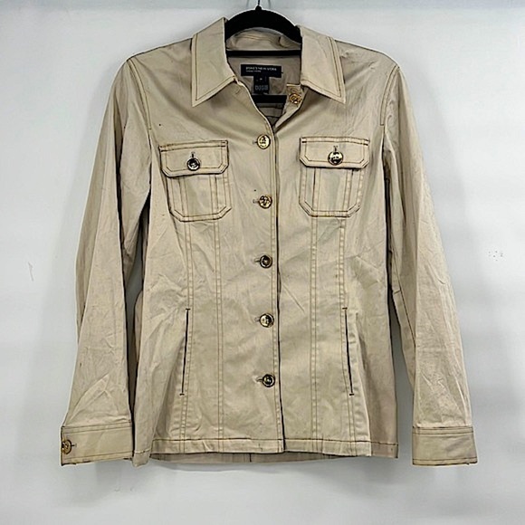 Vintage safari military khaki women’s jacket size small - Picture 1 of 8